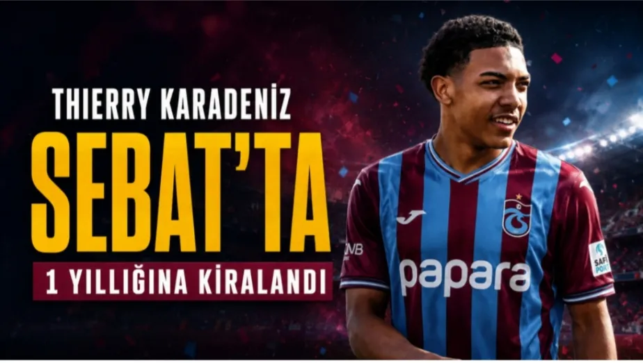 TRABZONSPOR’UN GENÇ YETENEĞİ THIERRY KARADENİZ SEBAT SPOR’A KİRALANDI