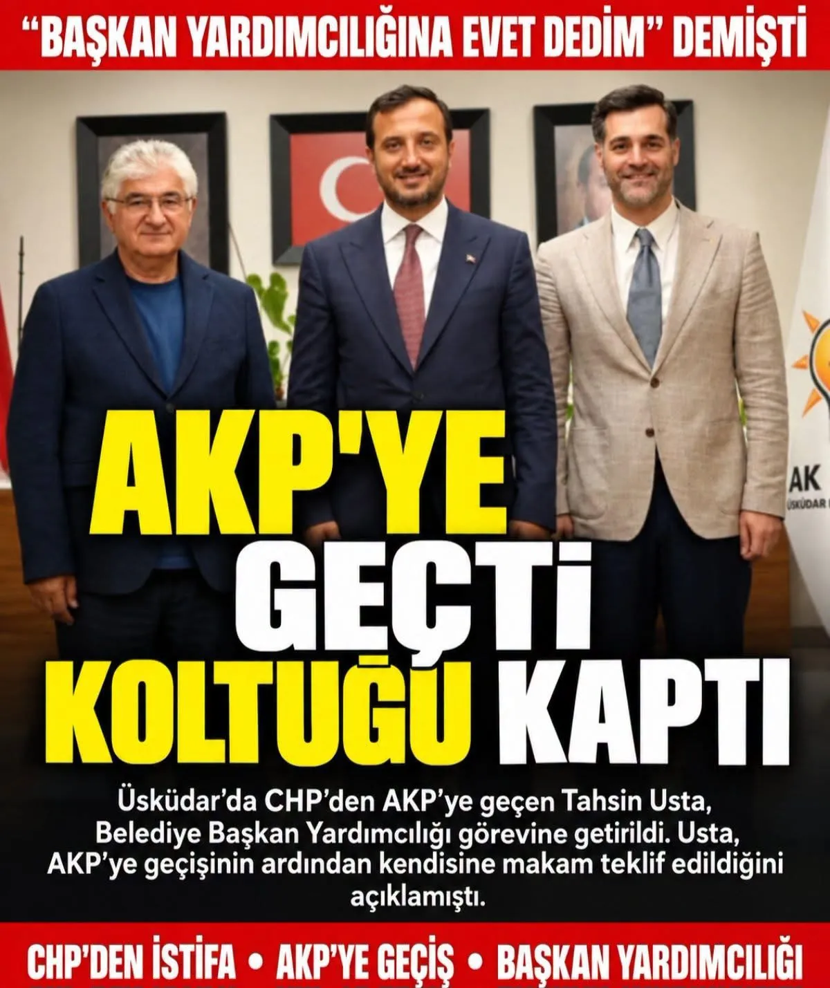 Tahsin Usta Başkan Yardımcısı Oldu
